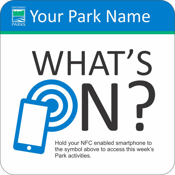 NFC Sign - What's On?